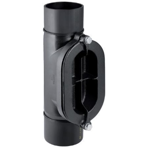 Picture of  Geberit PE Reinigungsstück 90° mit ovaler Serviceöffnung,  DN:100, d[mm]:110, A[cm]:12 , Art.Nr. : 367.454.16.1