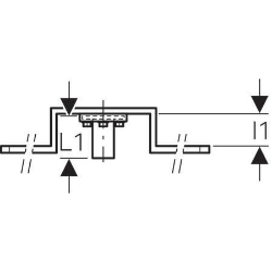 Picture of Geberit Anschlusswinkel 90° vormontiert, einfach, mit Adapter MeplaFix, DN 15, d MF20 mm, Art.-Nr. 632.851.00.1