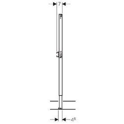Picture of Geberit Duofix Element für Dusche und Badewanne, 98–112 cm, Wandarmatur Aufputz, Art.Nr. : 111.764.00.1