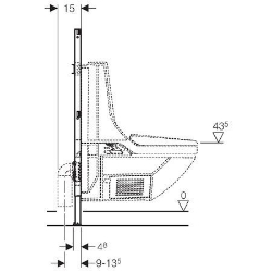 Picture of Geberit Duofix Element für Wand-WC, 112 cm, Zweistück-WC, Art.Nr. : 111.203.00.1