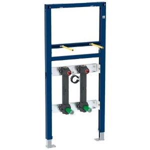Picture of Geberit Duofix Element für Waschtisch, 112 cm, Standarmatur, mit zwei Wasserstrecken mit Unterputzabsperrventil JRG LegioStop® und Anschluss-T-Stück, Art.Nr. : 111.572.00.1