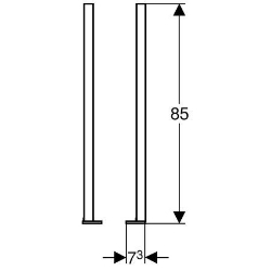 Picture of Geberit Duofix Fussverlängerungsset für Fussbodenaufbau 20–40 cm, Art.Nr. : 111.848.00.1