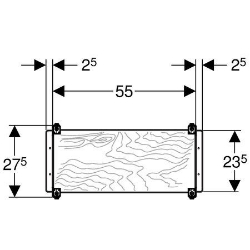 Picture of Geberit Duofix Montageplatte universell, Unterputz, nicht brennbar, Art.Nr. : 111.789.00.1