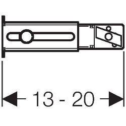Picture of Geberit Duofix Set Fussbefestigung an Rückwand, Art.Nr. : 111.064.00.1