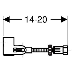 Picture of Geberit Duofix Set Wandanker für Einzelmontage, Ecklösung, Art.Nr. : 111.835.00.1