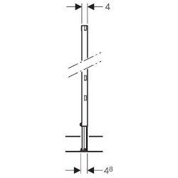 Picture of Geberit Duofix Ständer teilhoch, 112–144 cm, Art.Nr. : 111.834.00.1