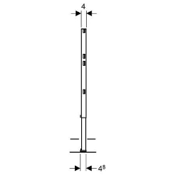 Picture of Geberit Duofix Ständer teilhoch, 82–112 cm, Art.Nr. : 111.830.00.1