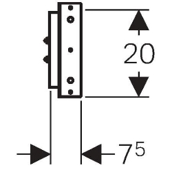 Picture of Geberit Duofix Traverse für Wandarmatur Aufputz, variable Armaturenposition, Art.Nr. : 111.786.00.1
