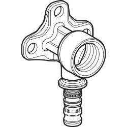 Picture of Geberit Mepla Anschlusswinkel 90°, DN 15, d 20 mm, Art.-Nr. 602.296.00.5