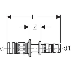 Picture of Geberit Mepla Reduktion, DN 15 / 12, d 20 mm, Art.-Nr. 622.650.00.5