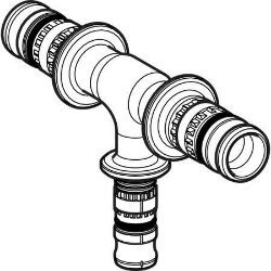 Picture of Geberit Mepla T-Stück reduziert, DN 15 / 12 / 15, d 20 mm, Art.-Nr. 622.311.00.5
