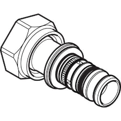 Picture of Geberit Mepla Übergang mit Überwurfmutter, DN 15, d 20 mm, Art.-Nr. 602.584.00.5