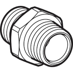 Picture of Geberit Übergang mit Aussengewinde MF 1/2" und Aussengewinde, DN 15, R 1/2 ", Art.-Nr. 632.005.00.1