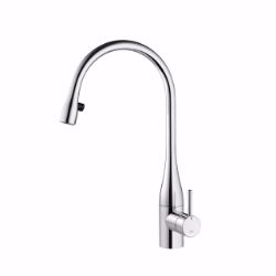 Picture of KWC EVE Küche edelstahl A 225 Hebelmischer Auszugauslauf verdeckt Neoperl Caché integrierter O, stahl, seitenbedient, flex-PEX 3/8", mit Steckernetzteil Z.635.582, Art.Nr. : 10.121.103.700FL