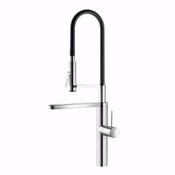 Picture of KWC ONO Küche chromeline A 220 Hebelmischer EasyLock - einfache Auszugbrausenrückführung Schwenka, chromeline, schwenkbar, flex-PEX 3/8", Art.Nr. : 10.151.423.000FL