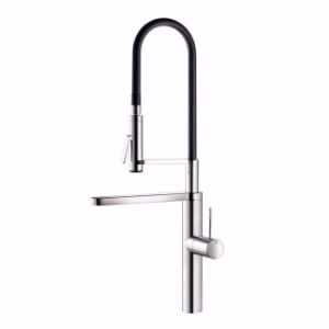 Picture of KWC ONO Küche chromeline A 220 Hebelmischer EasyLock - einfache Auszugbrausenrückführung Schwenka, chromeline, schwenkbar, flex-PEX 3/8", Art.Nr. : 10.151.423.000FL