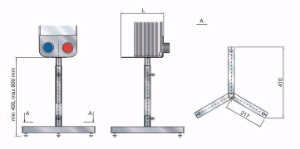 Picture of Alfa-Laval Füsse zu Plattenwärmetauscher CB110, max. 150 Platten, Art.Nr. : 3456090803