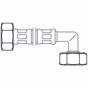 Picture of Neoperl FLEXO Anschlussschlauch DN10 gebogen IG x IG 3/4" x 3/4" 80 cm, Art.Nr. : 38842080