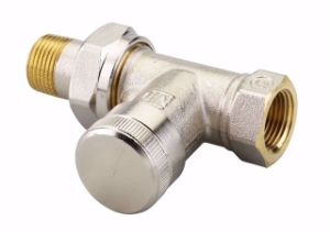 Picture of Danfoss Ventil Rücklaufverschraubung Typ RLV 10, 3/8 Zoll Durchgang vernickelt 003L0142