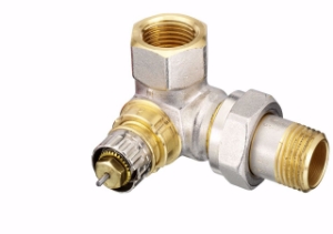Picture of Danfoss Ventil Typ RA-N vernickelt  in Winkeleckform rechts 013G0233