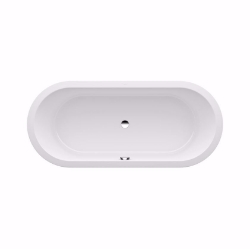 Bild von Laufen PRO - Badewanne, Einbauversion, oval, aus Verbundwerkstoff Marbond, 1800 x 800 x 610,  Art.Nr. : H2419500000001