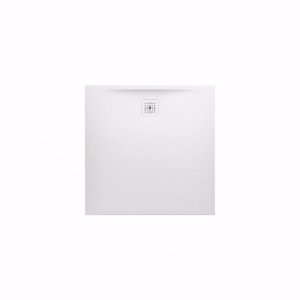 Picture of Laufen PRO - Duschwanne, aus Verbundwerkstoff Marbond, superflach, quadratisch, Ablauf seitlich, 1000 x 1000 x 31,  077, hellgrau matt , Art.Nr. : H2119520770001