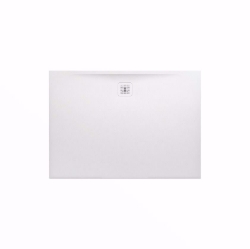 Picture of Laufen PRO - Duschwanne, aus Verbundwerkstoff Marbond, superflach, rechteckig, Ablauf an langer Seite, 1400 x 1000 x 32,  077, hellgrau matt , Art.Nr. : H2119540770001