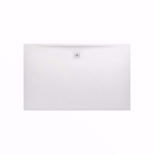 Picture of Laufen PRO - Duschwanne, aus Verbundwerkstoff Marbond, superflach, rechteckig, Ablauf an langer Seite, 1600 x 1000 x 30,  077, hellgrau matt , Art.Nr. : H2119550770001