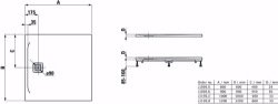 Picture of Laufen PRO - Duschwanne, aus Verbundwerkstoff Marbond, superflach, quadratisch, Ablauf seitlich, 1200 x 1200 x 33,  078, anthrazit matt , Art.Nr. : H2119580780001
