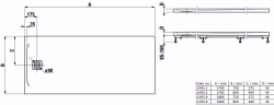 Picture of Laufen PRO - Duschwanne, aus Verbundwerkstoff Marbond, superflach, rechteckig, Ablauf an kurzer Seite, 1800 x 800 x 46,  077, hellgrau matt , Art.Nr. : H2119590770001