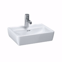 Picture of Laufen PRO - Aufsatz-Handwaschbecken, 450 x 340 x 145, 1 Hahnloch 000, weiss 1 Hahnloch , Art.Nr. : H8119520001041