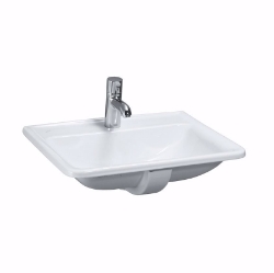 Picture of Laufen PRO - Einbau-Waschtisch VON OBEN PRO 56X44 WEISS, 560 x 440 x 170, 1 Hahnloch 000, weiss 1 Hahnloch , Art.Nr. : H8139610001041