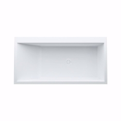 Picture of Laufen KARTELL BY LAUFEN - Badewanne, Einbauversion, aus Mineralgusswerkstoff Sentec, mit Armaturenbank in Längsrichtung links, mit Überlaufspalt in der Frontseite, mit Fussgestell, 1700 x 860 x 590, mit Sensor-St für beleuchtetem Ueberlaufspalt  000, weiss, Art.Nr. : H2233310006161