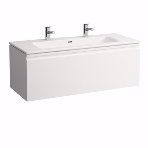 Bild von Laufen Pro S - Komplettset 1200 mm, Waschtisch 'slim' mit Waschtischunterbau 'Pro' mit Schublade, 1200 x 500 x 460, 480, graphit, 1 Hahnloch, Art.Nr. : H8609674801041