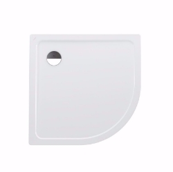 Picture of Laufen PLATINA - Viertelkreisduschwanne, Stahl emailliert (3,5 mm), Radius 550 mm, extraflach (25 mm), 000 weiss, mit Schallschutz, 1000 x 1000 x 25, Art.Nr. : H2150090000411