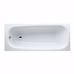 Picture of Laufen MODERNA PLUS - Badewanne, Einbauversion, Stahl-Email 3,5 mm, 000 weiss, mit Schallschutz, 1600 x 395 x 700, Art.Nr. : H2251400000411