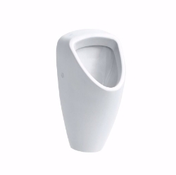 Picture of Laufen CAPRINO - Absauge-Urinal, Wasserzulauf innen, mit elektronischer Steuerung, Netzbetrieb (230V), vandalensicher, 000 weiss, 320 x 350 x 645, Art.Nr. : H8420650000001