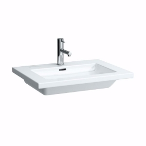Picture of Laufen LIVING SQUARE - Waschtisch LIVING SQ. 65X48 WEISS, 000 weiss, 1 Hahnloch, 650 x 480 x 115, Art.Nr. : H8164310001041