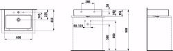 Picture of Laufen LIVING CITY - Aufsatz-Waschtisch, 000 weiss, ohne Hahnloch, 600 x 460 x 155, Art.Nr. : H8174340001091
