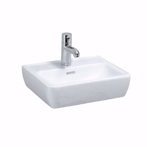 Picture of Laufen PRO - Handwaschbecken PRO 45X34 WEISS, 450 x 340 x 145, 1 Hahnloch 000, weiss 1 Hahnloch , Art.Nr. : H8119510001041