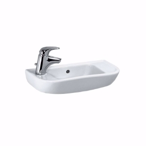Picture of Laufen PRO - Handwaschbecken, Hahnloch links oder rechts, 500 x 250 x 155, 1 Hahnloch links 000, weiss 1 Hahnloch links , Art.Nr. : H8169570001051