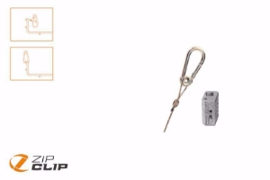 Picture of Zip-Clip SNAP-IT SEILAUFHÄNGUNG + KARABINERHAKEN 10 METER - BELASTUNG 15KG - 10 STUCK , Art.Nr. : ZIP-109S