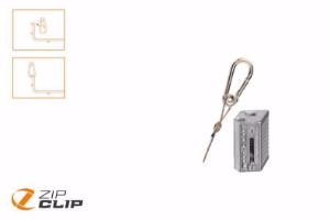 Picture of Zip-Clip SNAP-IT SEILAUFHÄNGUNG + KARABINERHAKEN 3 METER - BELASTUNG 90KG - 10 STÜCK , Art.Nr. : ZIP-303S