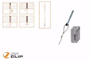 Picture of Zip-Clip ZIP CLIP SEILAUFHÄNGUNG MIT M6X45MM 3 METER - BELASTUNG 50KG - 10 STUCK , Art.Nr. : ZIP-203M645
