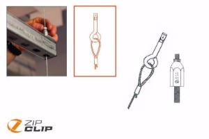 Picture of Zip-Clip STRUT-LOCK SEILAUFHÄNGUNG MIT BETONANKER 3 METER - BELASTUNG 90KG - 10 STÜCK , Art.Nr. : ZIP-263B