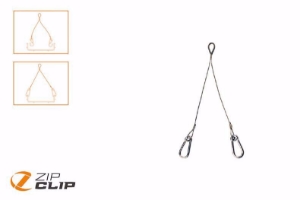 Picture of Zip-Clip Y-SYSTEM MIT KARABINER, LÄNGE 460MM BELASTUNG 50KG - 10 STUCK , Art.Nr. : ZIP-2TRY460