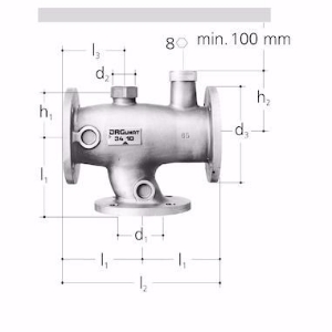 Picture of GF-JRG JRGUMAT Thermomischer, Flansch DN80 / 55 °C , Art.Nr. : 3410.808