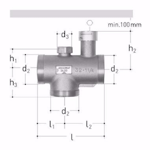 Picture of GF-JRG JRGUMAT Thermomischer 3400, PN10 1 1/2" / 48 °C , Art.Nr. : 3400.954
