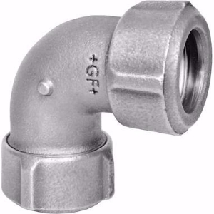 Picture of +GF+ PRIMOFIT Winkel verzinkt Für Stahlrohr, Dimension ″: 1/2", Art.Nr.: 775402051
