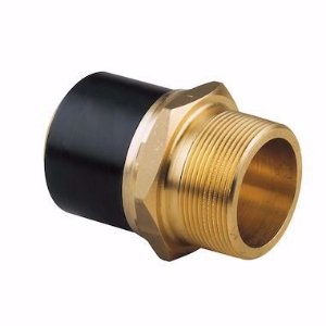 Picture of +GF+ ELGEF Plus Übergangsadapter PE/Messing d20-63mm / SDR11 / Aussengewinde R, d mm: 32, Art.Nr.: 720920708